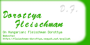 dorottya fleischman business card